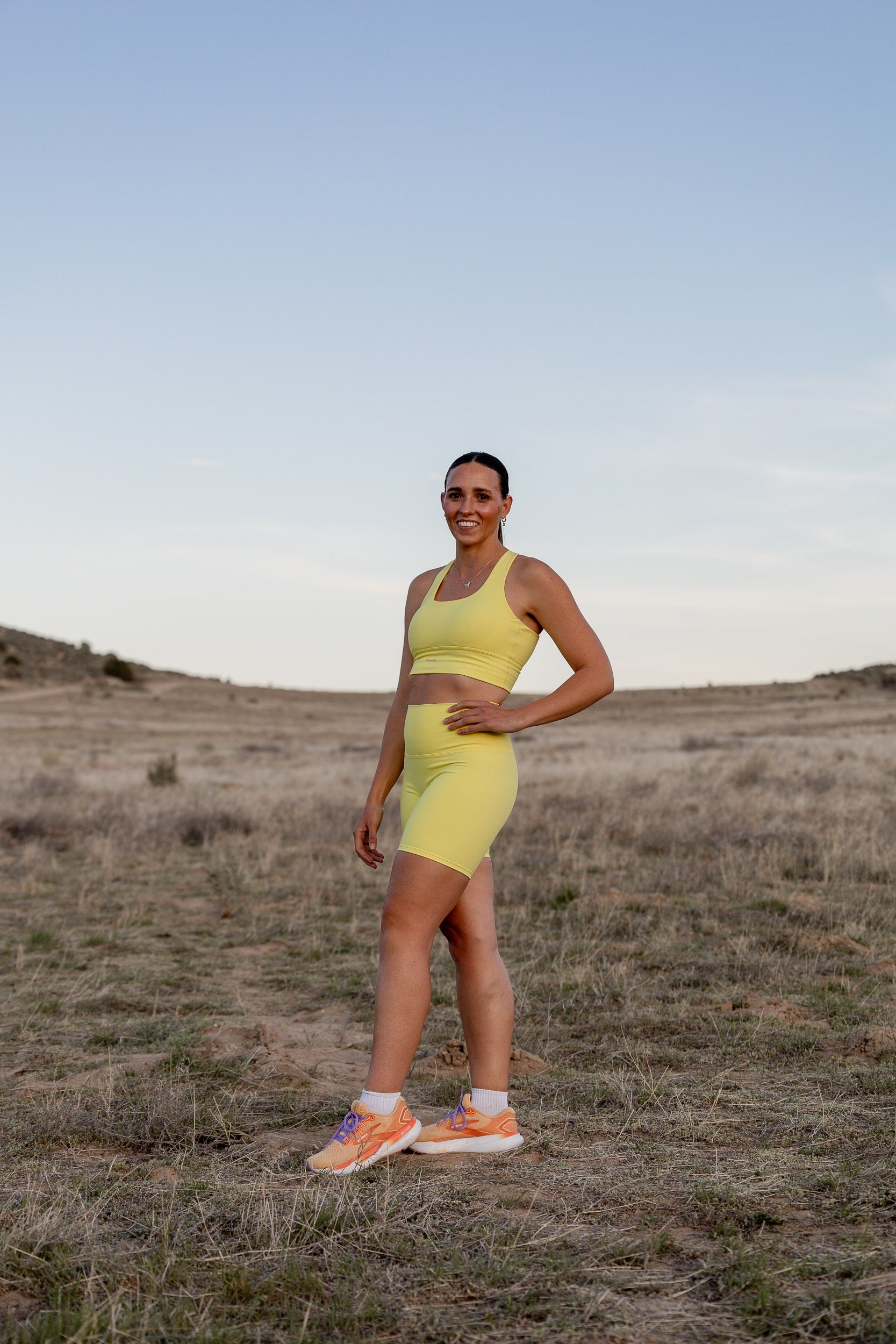 Rise | High Rise Shorts Lemon