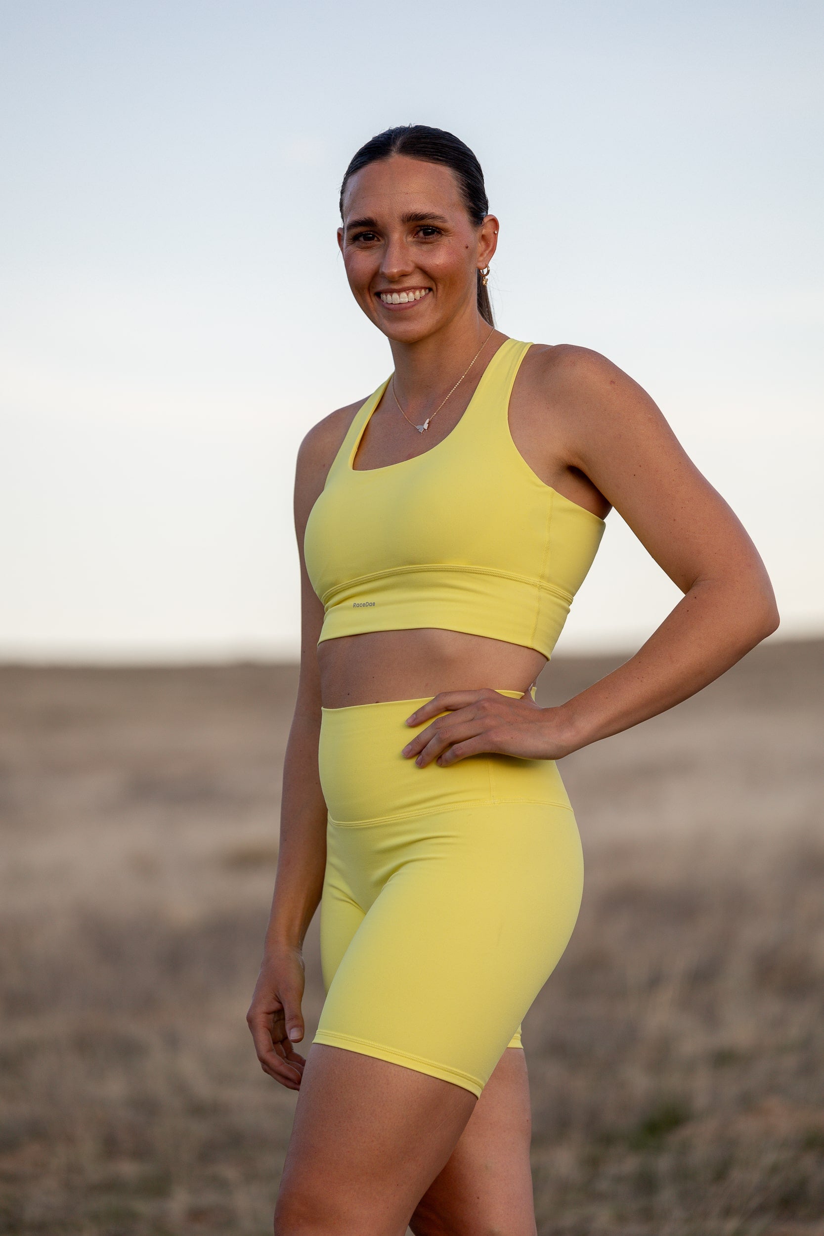 Rise | High Rise Shorts Lemon