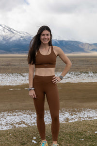 Be Bright | RaceDae Leggings Mocha & Onyx